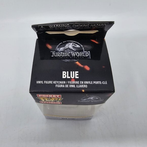 Funko Pocket Pop Keychain Jurassic World Dominion Velociraptor BLUE Vinyl - Picture 3 of 9